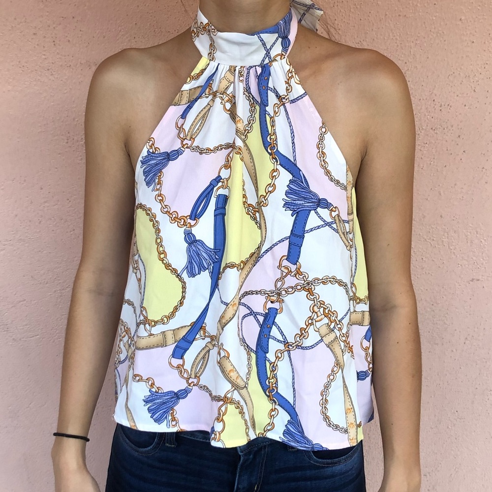 Forever 21 Tie-Neck Halter Top
